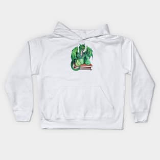 Artist's Pet Green Dragon Kids Hoodie